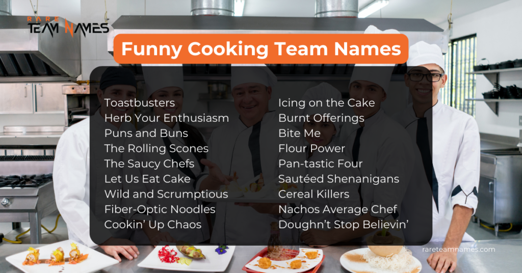 Funny Cooking Team Names