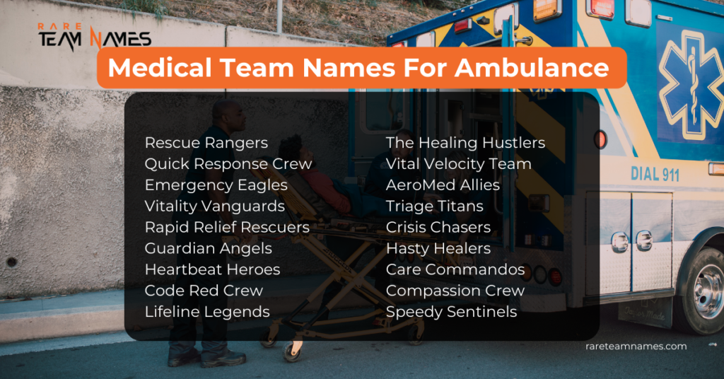 Medical Team Names For Ambulance