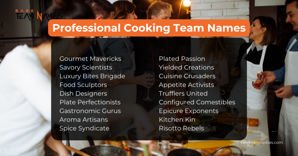 Professional Cooking Team Names