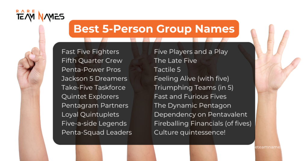 Best 5-Person Group Names