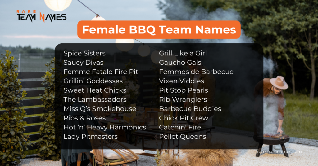 Female BBQ Team Names