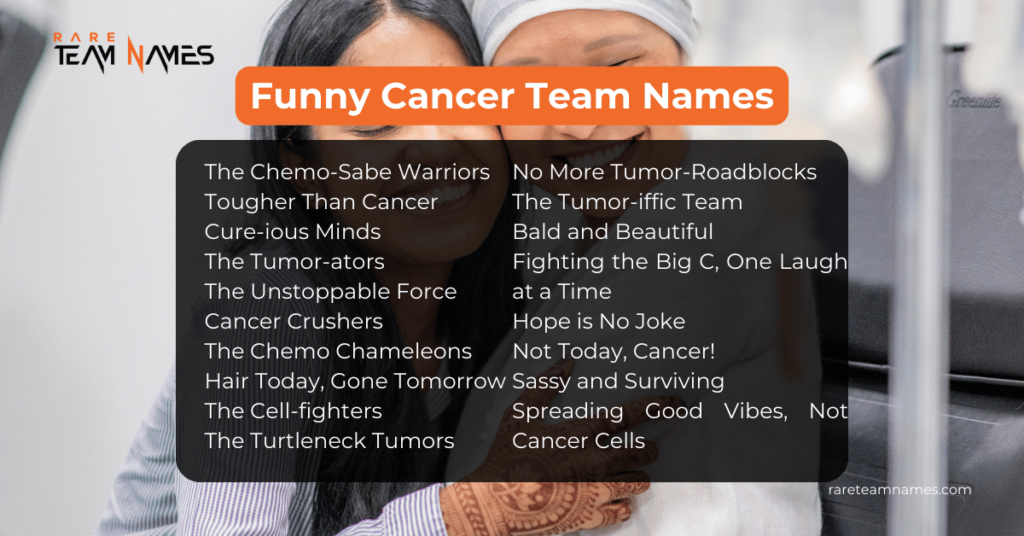 Funny Cancer Team Names