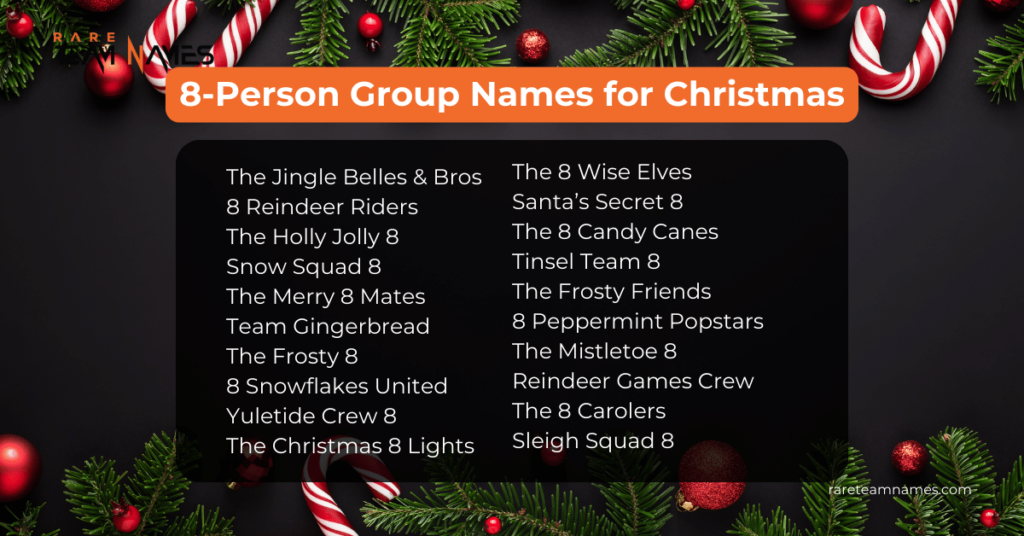 8-Person Group Names for Christmas