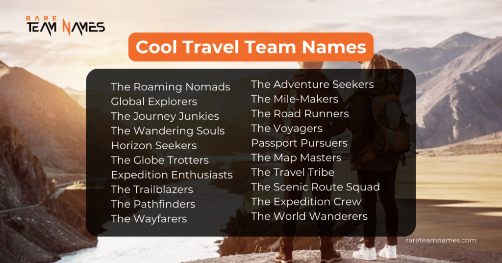 Cool Travel Team Names