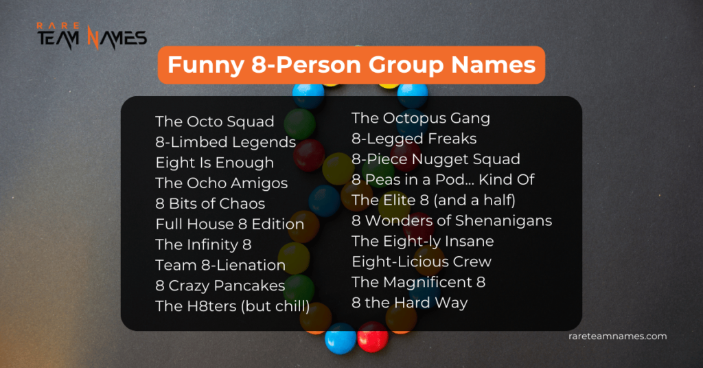 Funny 8-Person Group Names