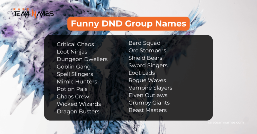 Funny DND Group Names