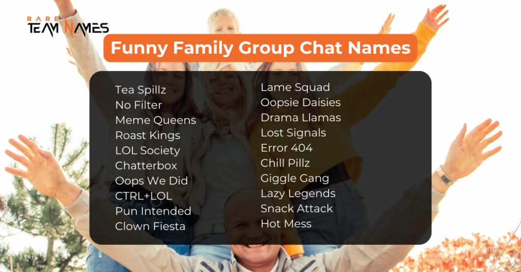 Funny Family Group Chat Names