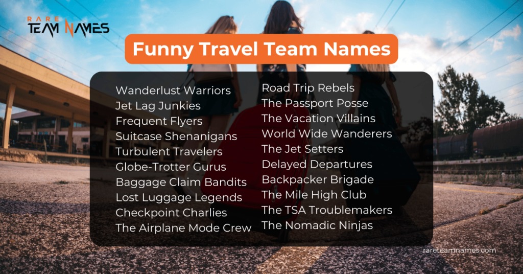 Funny Travel Team Names