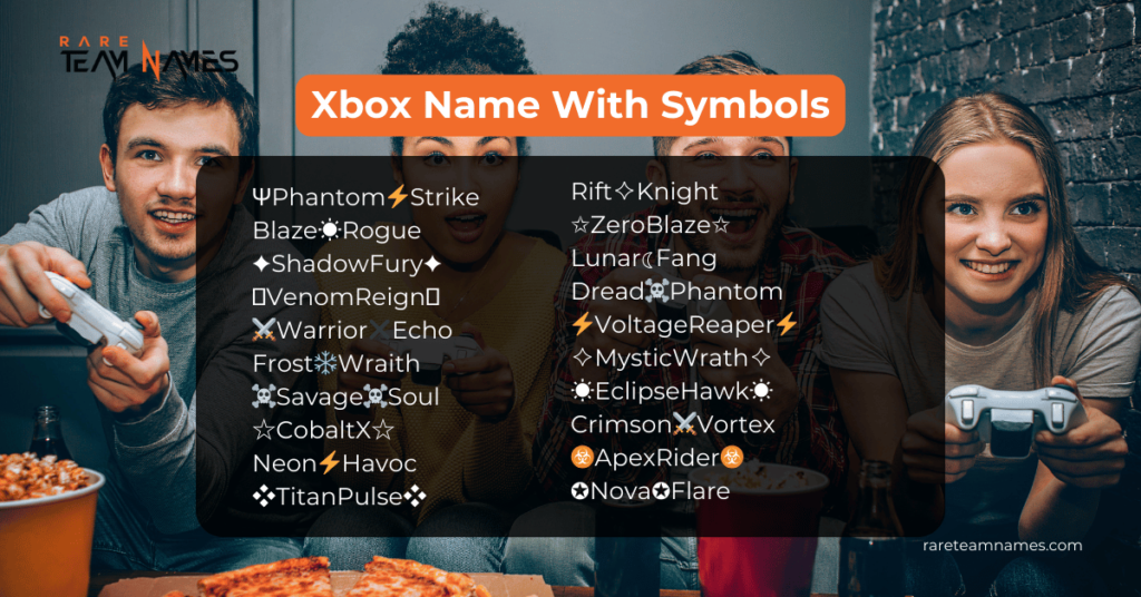 Xbox Name and gamertags ideas With Symbols