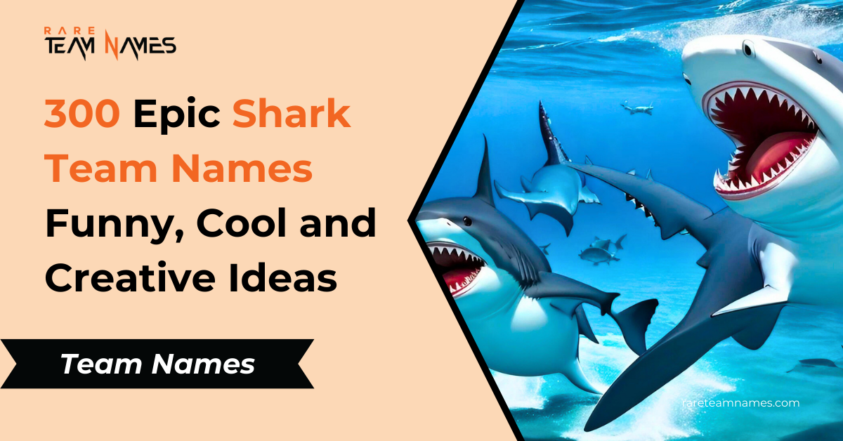 300 Epic Shark Team Names Funny, Cool and Creative Ideas