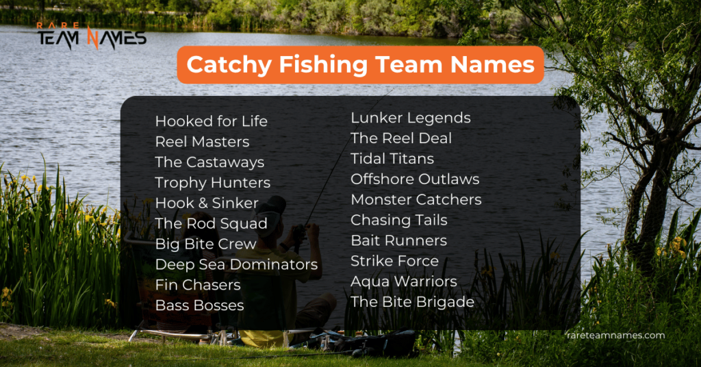 Catchy Fishing Team Names