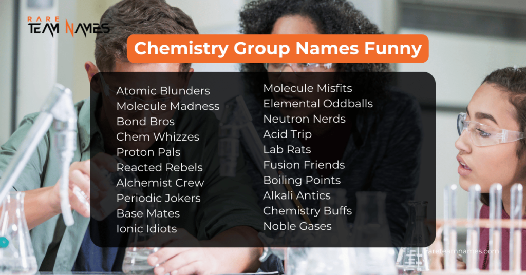 Chemistry Group Names Funny