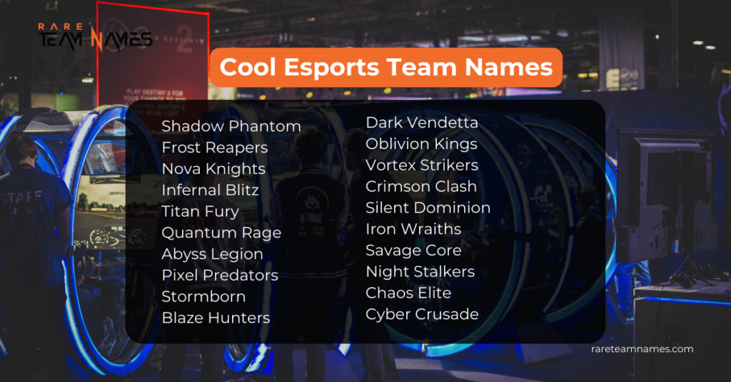 Cool Esports Team Names