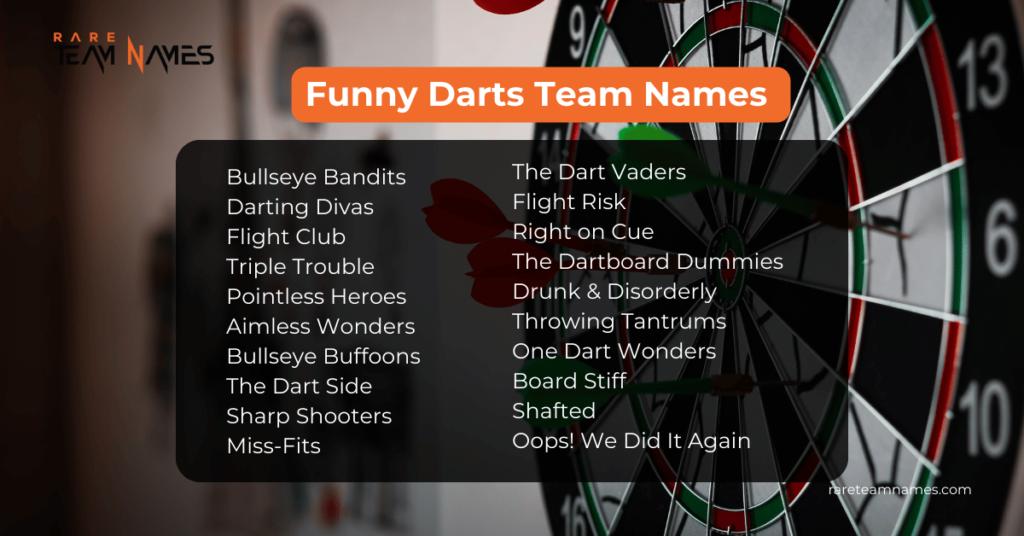 Funny Darts Team Names