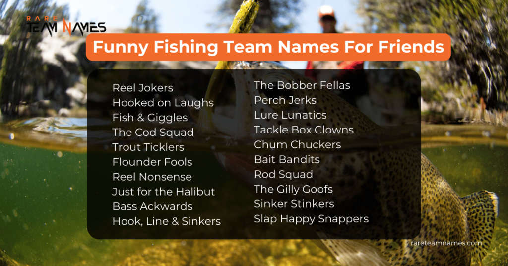 Funny Fishing Team Names For Friends