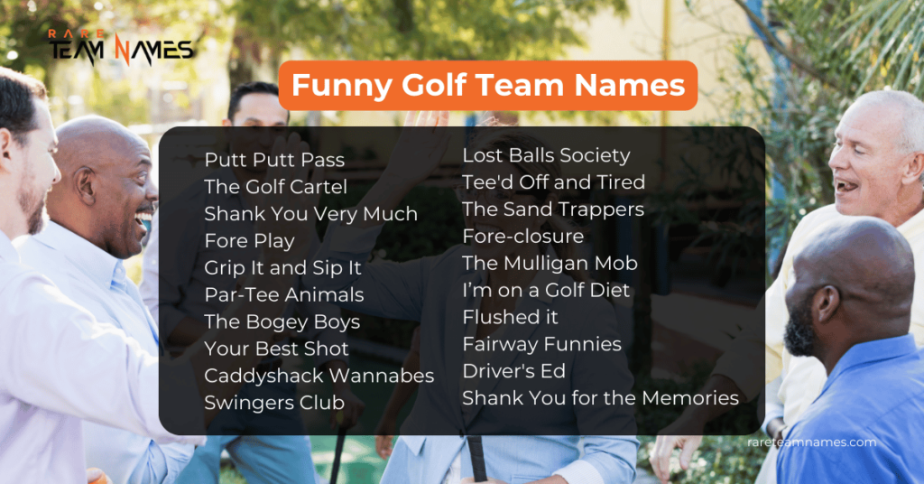 Funny Golf Team Names