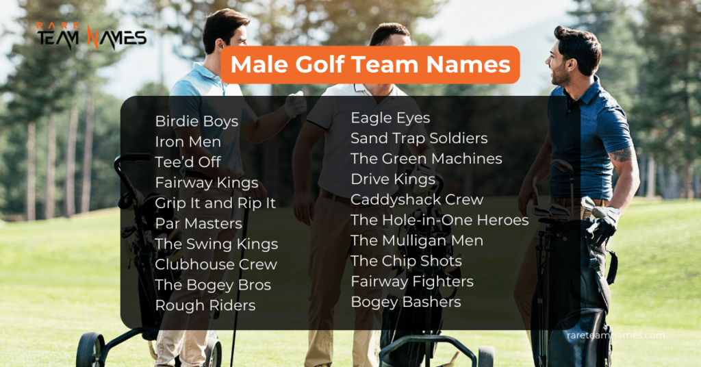 Male Golf Team Names