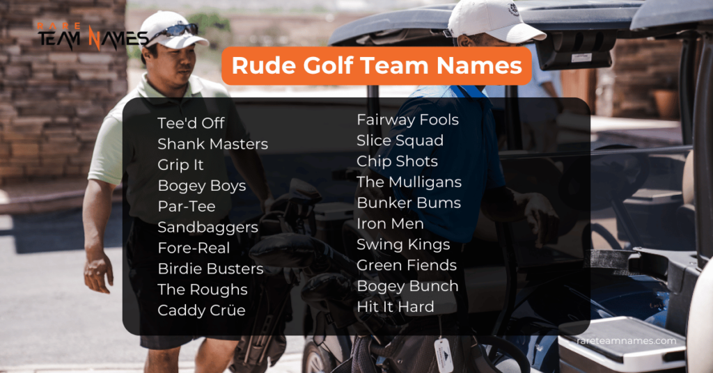 Rude Golf Team Names