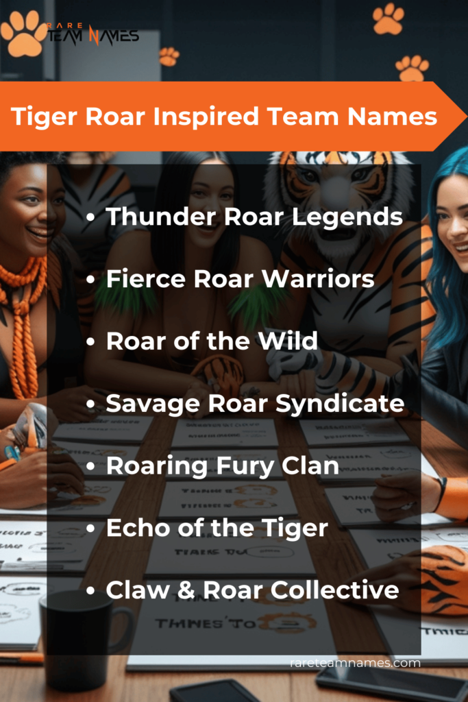 Tiger Roar Inspired Team Names