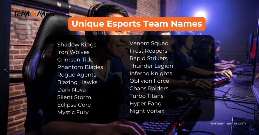 Unique Esports Team Names