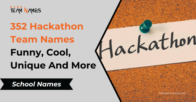 352 Hackathon Team Names Funny, Cool, Unique And More