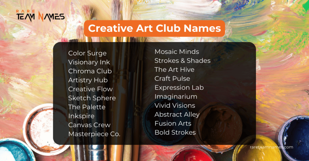 Creative Art Club Names