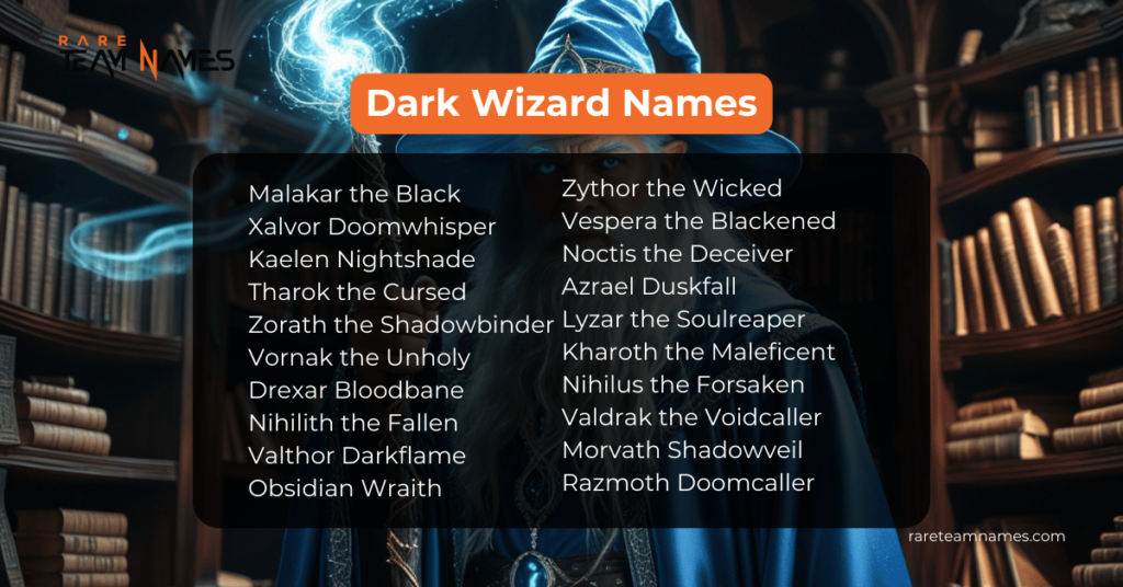 Dark Wizard Names