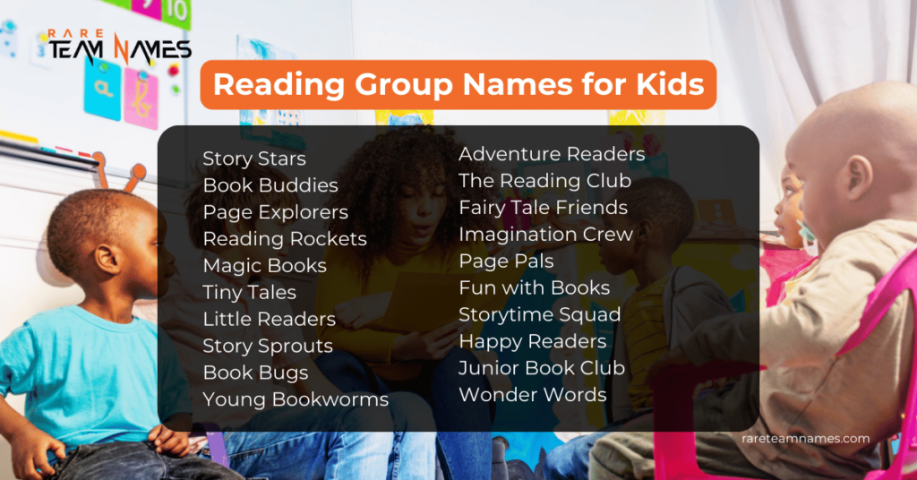 Reading Group Names for Kids