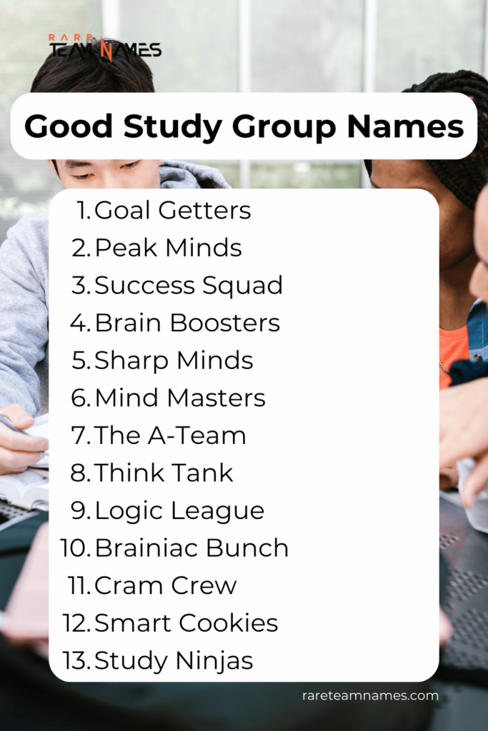 Good Study Group Names